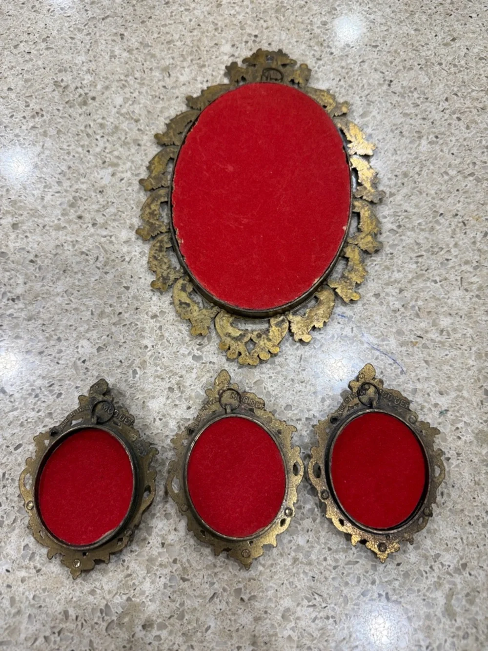 1950s - Made in Italy, Brass Vintage-Style Floral Wall Decor look ofAntique Gold - Picture 9 of 15